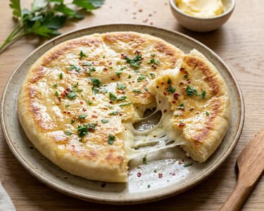 Peynirli Bazlama | Türkisches Käse-Fladenbrot