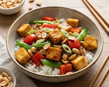Kung Pao Tofu aus dem Wok | Knackig & pikant