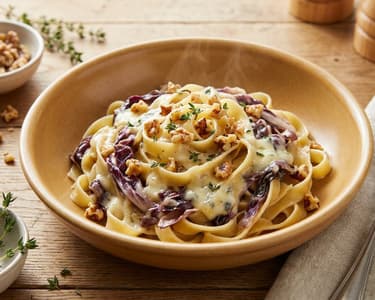Tagliatelle with Radicchio & Gorgonzola | In 20 minutes