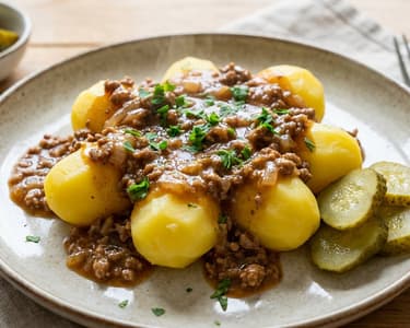 Berlin Gehacktesstippe | Savory & in 25 minutes