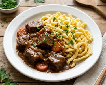 Traditional German Beer Goulash | Hearty & Tenderly Braised