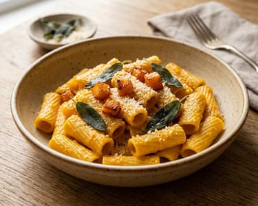 Rigatoni with Roasted Squash | Creamy & Autumnal