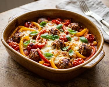 Salsiccia-Peperonata al Forno | Würziger Paprika-Auflauf