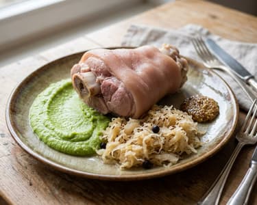 Berliner Eisbein | Zart gekocht mit Erbspüree