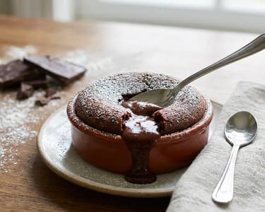 Schokokuchen mit flüssigem Kern