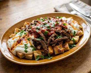 İskender Kebab | Turkish Doner Classic on Flatbread