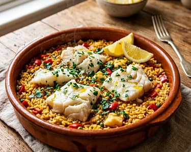Arroz con Bacalao | Spanish Cod Rice Pot