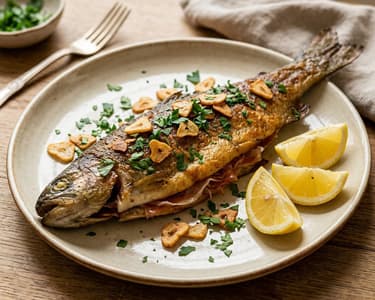 Trucha a la Navarra | Trout with Serrano