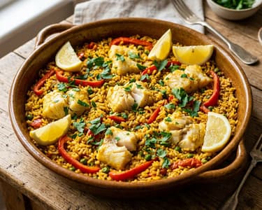 Arroz con Bacalao | Spanish Cod and Rice Pot
