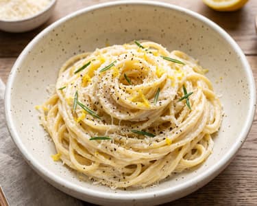 Creamy Pasta with Rosemary and Lemon