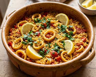Spanish Calamari Rice Pot | Arroz con Calamares