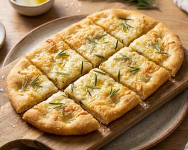 Toskanische Schiacciata mit Pecorino und Rosmarin | Knuspriges Fladenbrot