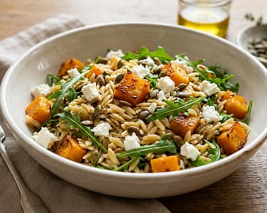 Warm Orzo & Pumpkin Salad | Fine Autumn Delight