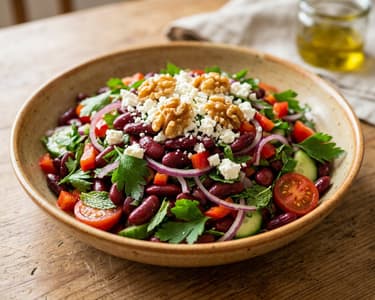 Turkish Red Bean Salad | Kırmızı Fasulye Salatası