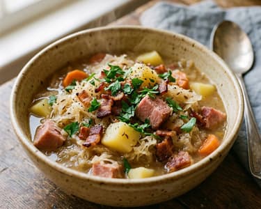 Sauerkraut Stew with Kasseler | Hearty & Warming
