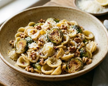 Orecchiette mit geröstetem Rosenkohl | In 20 Minuten