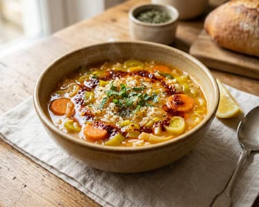 Pırasa Çorbası | Türkische Lauchsuppe mit Reis