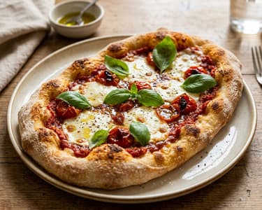 Pinsa Romana mit Büffelmozzarella | Knusprig & cremig