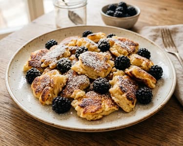 Bavarian Blackberry Schmarrn | Fluffy & Fruity