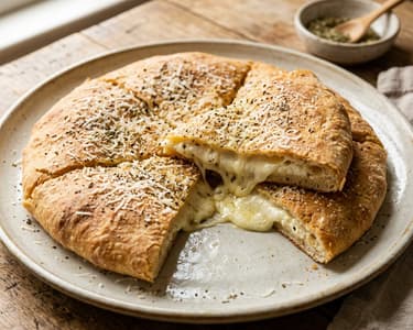 Pizzolo Siciliano | Knuspriges gefülltes Käse-Fladenbrot