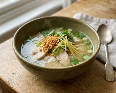 Khao Tom Gai | Thailändische Hühner-Reissuppe