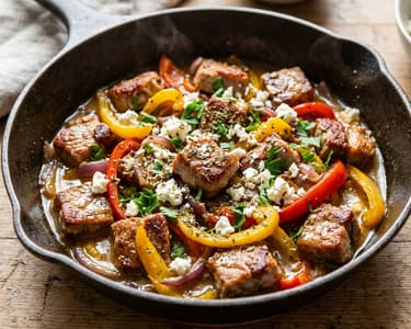 Choirini Tigania | Greek Pork Skillet