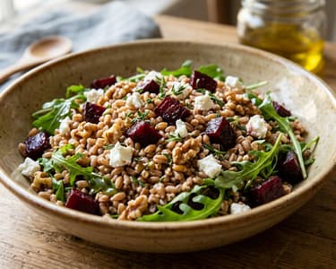 Italienischer Farro-Salat | Mit gerösteter Roter Bete
