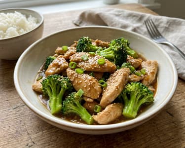Wok-Hähnchen mit Brokkoli | Knackig & zart in 15 Min.