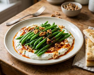 Yoğurtlu Taze Fasulye | Turkish Bean Salad with Yogurt