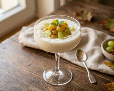 Baden Riesling Wine Foam Cream with Grapes | Fruity & Elegant