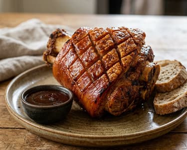 Knusprige BBQ-Grillhaxe | Mit würziger Bier-Glasur