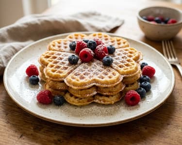 Fluffige Quarkwaffeln | Goldbrauner Brunch-Klassiker