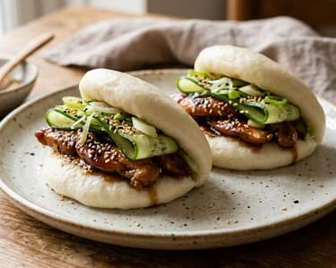 Teriyaki Chicken Bao Buns | Fluffig & saftig
