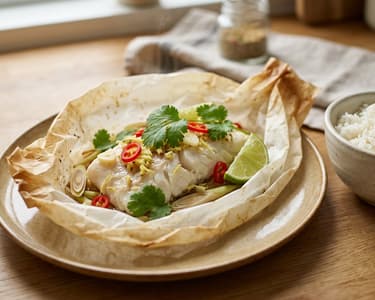 Pla Op Samunphrai | Aromatic Thai Baked Fish