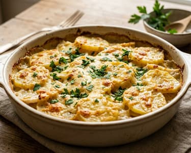 Potato and Celeriac Gratin | Hearty & Savory Baked