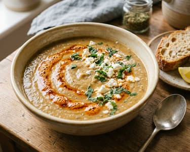 Köz Patlıcan Çorbası | Türkische geröstete Auberginensuppe