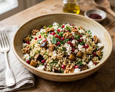 Turkish Eggplant Bulgur Salad | Patlıcanlı Bulgur