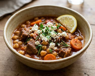 Greek Lamb Stew with Chickpeas | Arni me Revithia