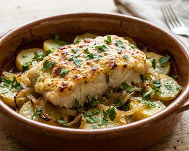 Bacalao Gratinado con Alioli | Baked Cod