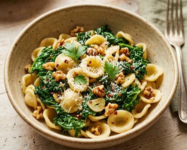 Orecchiette with Kale | Spicy & Nutty in 20 Minutes