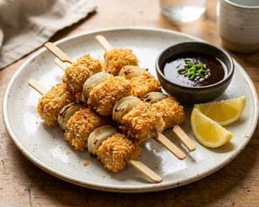 Japanisches Tori Kushikatsu | Knusprig & saftig