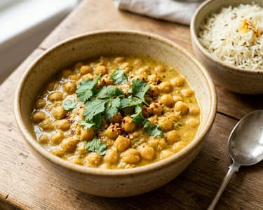 Indian Chana Madra | Creamy Yogurt Curry