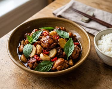 San Bei Ji | Drei-Tassen-Hähnchen in 15 Min.