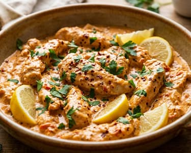 Griechisches Hähnchen Tirokafteri | Feierabend-Pfanne