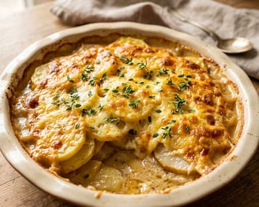 Potato and Pear Gratin | Savory with Bergkäse