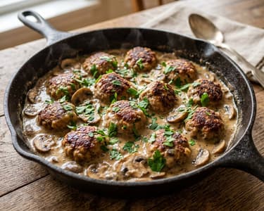 Hearty Hunter-Style Meatballs | Served in 25 Minutes