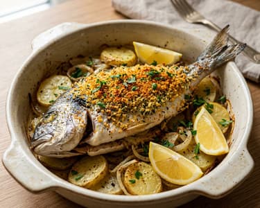 Dorada a la Madrileña | Spanish Baked Sea Bream