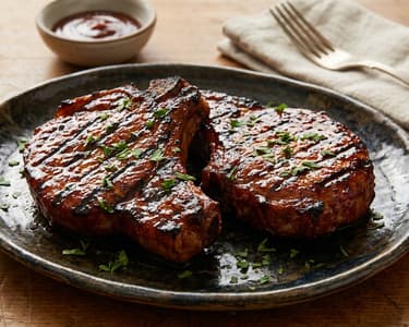 Gegrillte BBQ-Kasselerkoteletts | Rauchig & Saftig glasiert