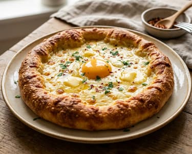 Trabzon Yağlısı | Türkisches Käse-Fladenbrot mit Ei