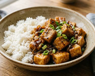 Wok Black Pepper Tofu | Crispy in 15 Min.